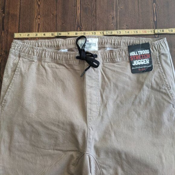 NWT Men's Hollywood Stretch Jogger Khaki XL Signature Comfort - Picture 13 of 15